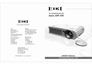 Bruksanvisning Eiki EIP-10V Projektor