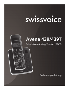 Bedienungsanleitung Swissvoice Avena 439 Schnurlose telefon