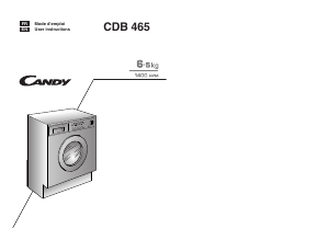 Bruksanvisning Candy CDB 465-47S Kombinerad tvätt-tork