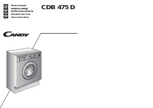 Bruksanvisning Candy CDB 475D/1-01S Kombinerad tvätt-tork