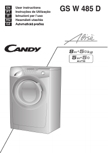 Manuál Candy GS W485D-S Pračka se sušičkou