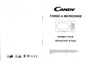 Manuale Candy FM MSD 1770 M Microonde