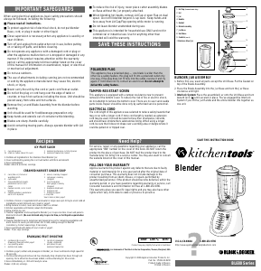 Bruksanvisning Black and Decker BL680 Blender