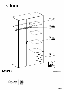 Hướng dẫn sử dụng Anytime Space (201x116x50) Tủ quần áo