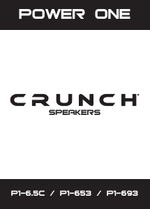 Bruksanvisning Crunch P1-6.5C Bilhögtalare