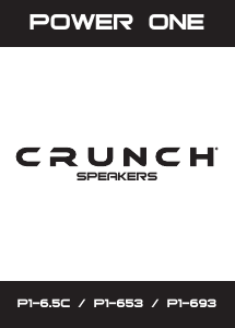 Handleiding Crunch P1-653 Autoluidspreker