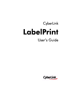 Handleiding CyberLink LabelPrint