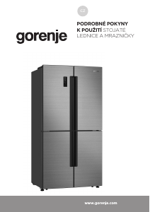 Manuál Gorenje NRM9181UX Lednice s mrazákem