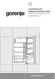 Bedienungsanleitung Gorenje RBI2092E1 Kühlschrank