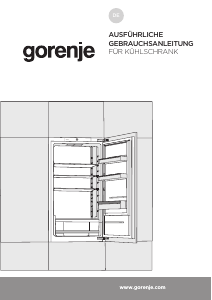 Bedienungsanleitung Gorenje RI4122E1 Kühlschrank