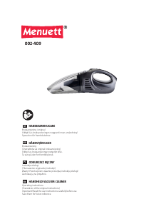 Instrukcja Menuett 002-409 Odkurzacz ręczny