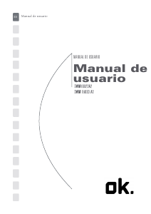 Manual de uso OK OWM 16033 A2 Lavadora