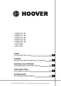 Kullanım kılavuzu Hoover HOE1151IN/E Fırın