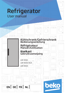 Manual BEKO LBI 3003 Refrigerator