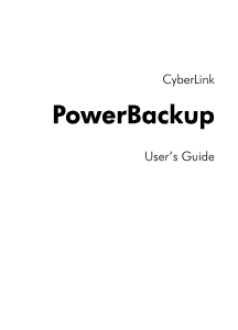 Handleiding CyberLink PowerBackup 