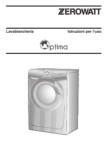 Manuale Zerowatt OZ 1010 1D3/1 Optima Lavatrice
