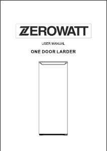 Használati útmutató Zerowatt ZSOLS 5142W Hűtőszekrény