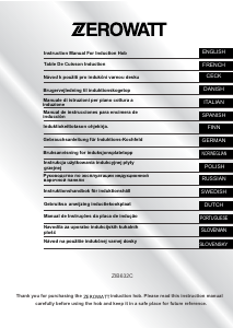 Brugsanvisning Zerowatt ZIB632C Kogesektion