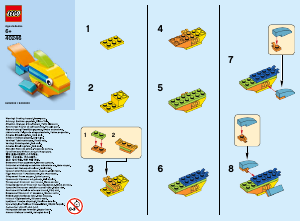 Manual Lego set 40246 Promotional MMB August 2017 Tropical fish