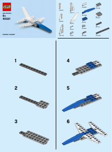 Manual Lego set 40321 Promotional MMB January 2019 Jet fighter