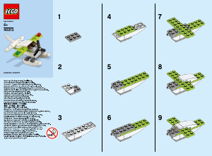 Manual Lego set 40213 Promotional MMB June 2016 Seaplane