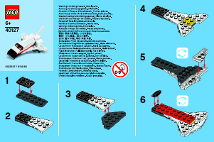 Manual Lego set 40127 Promotional MMB February 2015 Space shuttle