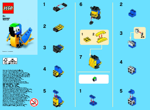 Bedienungsanleitung Lego set 40131 Promotional MMB June 2015 Papagei