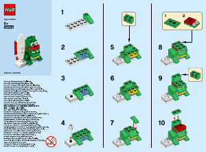 Manual Lego set 40281 Promotional MMB June 2018 Surfer dragon
