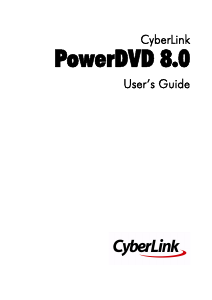 Handleiding CyberLink PowerDVD 8