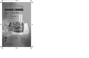 Manual de uso Black and Decker FP1445 Robot de cocina