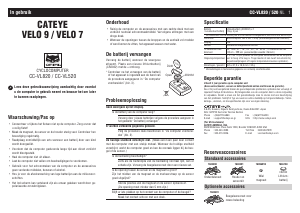 Handleiding Cateye CC-VL520 Velo 7 Fietscomputer