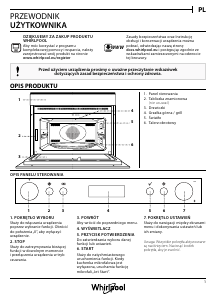 Instrukcja Whirlpool AMW 805/IX Kuchenka mikrofalowa