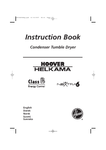 Bruksanvisning Hoover-Helkama HH KR 360N-S Torktumlare