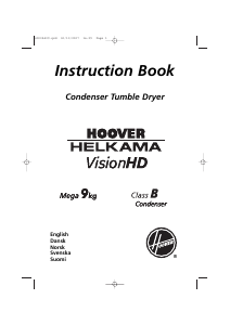 Handleiding Hoover-Helkama HH KR 791XT-S Wasdroger