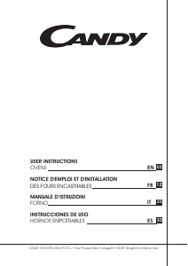 Mode d’emploi Candy FCS201X-CH64CCB Four