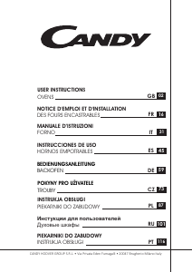 Manual de uso Candy FCE 848 VX WIFI Horno