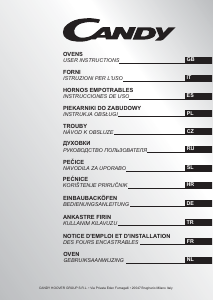 Manual Candy FCXE625VWX Oven