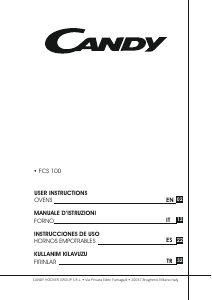 Manual de uso Candy FCS 100 X Horno