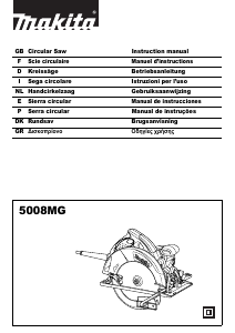 Bruksanvisning Makita 5008MG Cirkelsåg