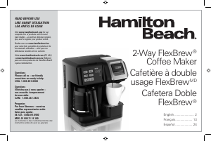 Manual de uso Hamilton Beach 49976 Máquina de café