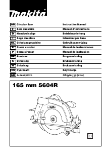 Bruksanvisning Makita 5604R Cirkelsåg