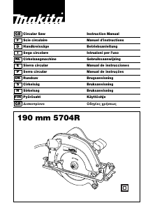Bruksanvisning Makita 5704RK Cirkelsåg