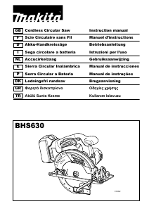 Bruksanvisning Makita BHS630ZJ Cirkelsåg