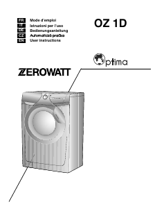 Bedienungsanleitung Zerowatt OZ 106 1D 1CHC Optima Waschmaschine