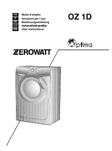 Bruksanvisning Zerowatt OZ 106 1D HCC Optima Tvättmaskin