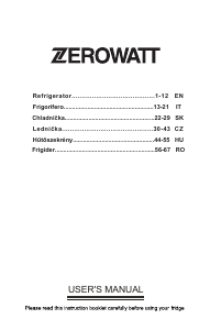 Manual Zerowatt EZTLP 130 Frigider