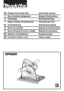 Manual Makita SP6000K1X Serra circular