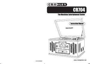 Mode d’emploi Crosley CR704C Musician Platine