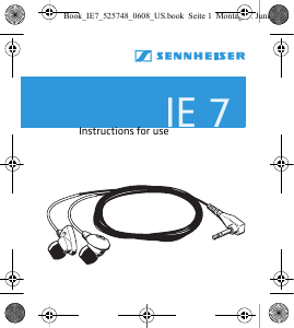 Manual Sennheiser IE 7 Headphone
