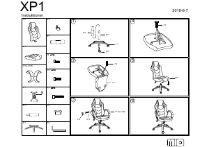 मैनुअल Mio XP1 ऑफिस कुर्सी